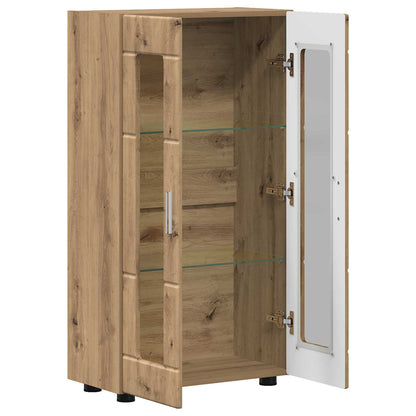 Sideboard FLORIN 55,5 x 29 x 100 cm Artisan-Eiche Holzwerkstoff