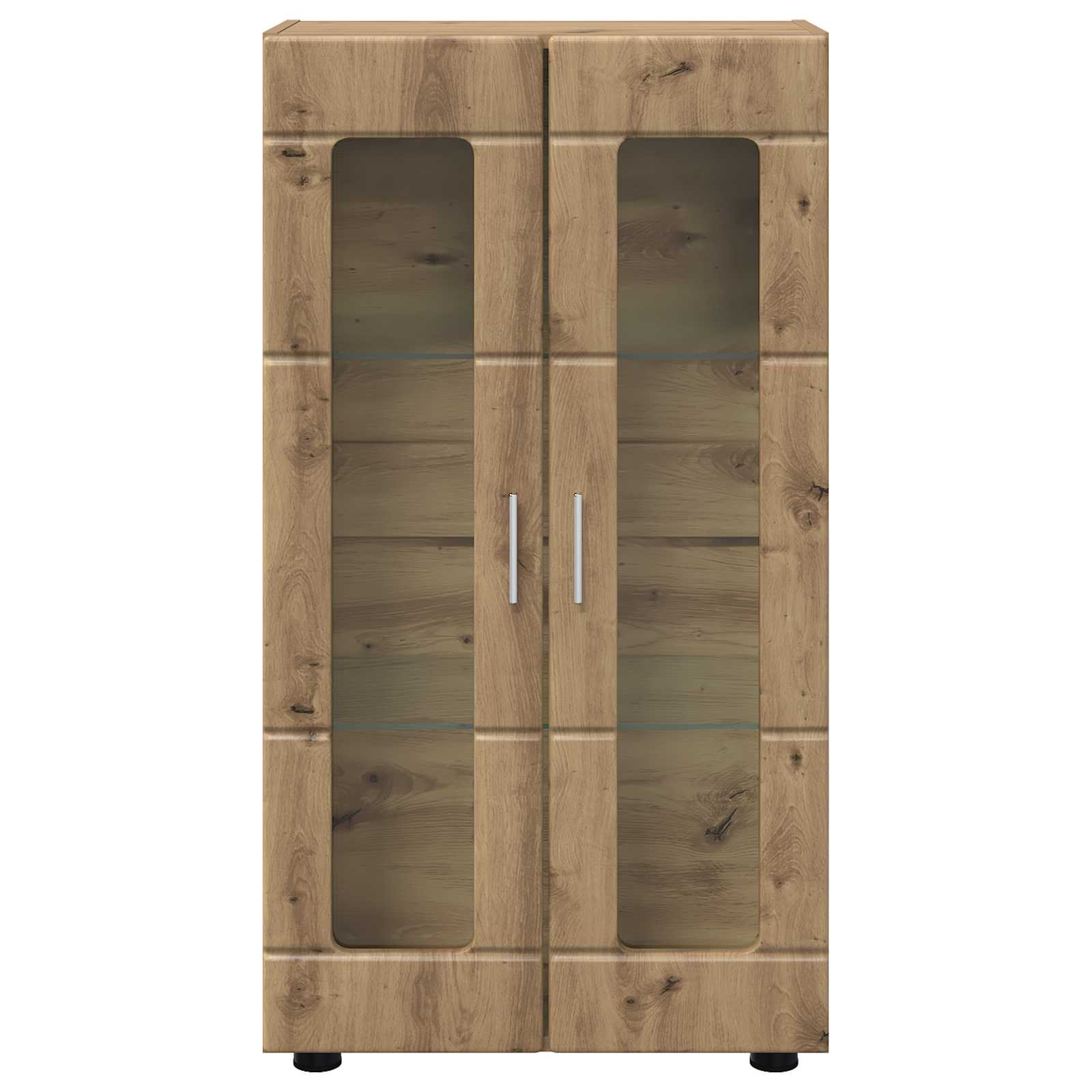 Sideboard FLORIN 55,5 x 29 x 100 cm Artisan-Eiche Holzwerkstoff