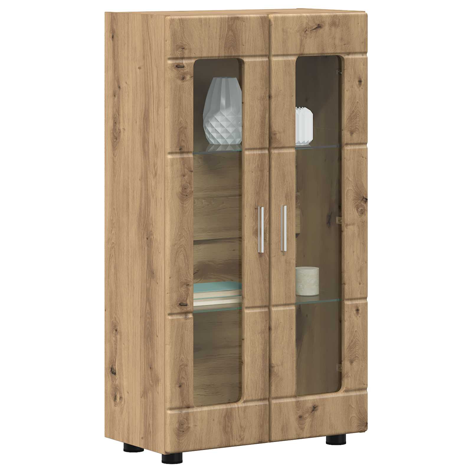 Sideboard FLORIN 55,5 x 29 x 100 cm Artisan-Eiche Holzwerkstoff