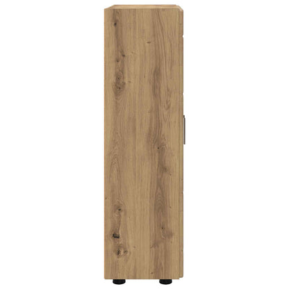 Sideboard FLORIN 55,5 x 29 x 100 cm Artisan-Eiche Holzwerkstoff