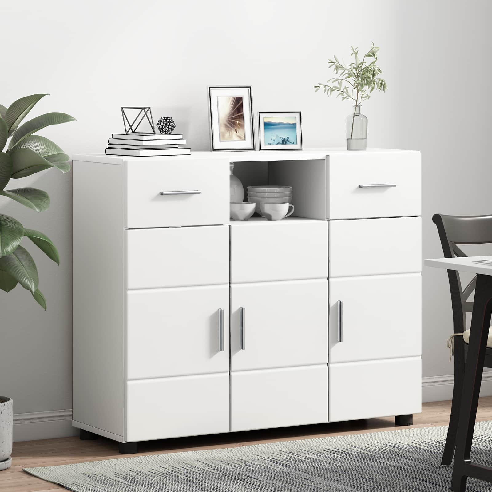 Holzschrank Weiß Holzwerkstoff
