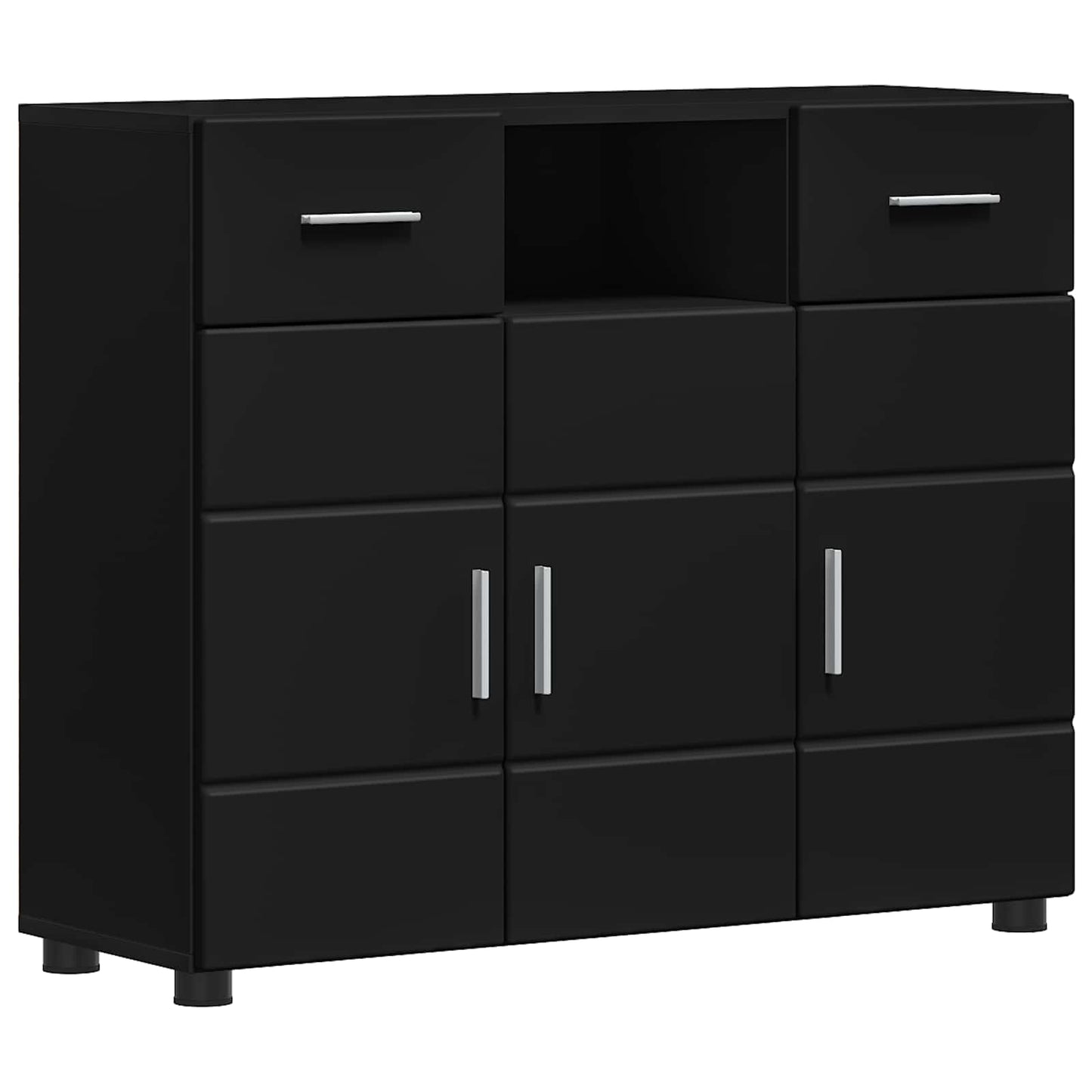 Holzschrank Schwarz Holzwerkstoff