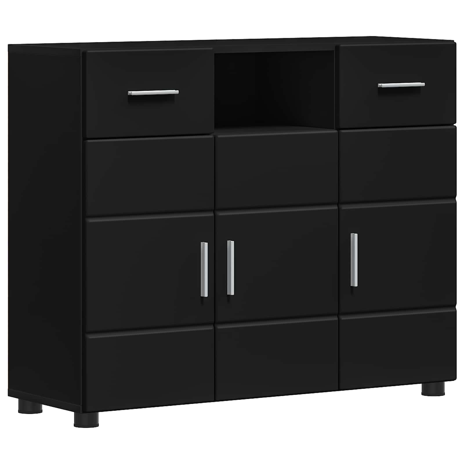 Holzschrank Schwarz Holzwerkstoff