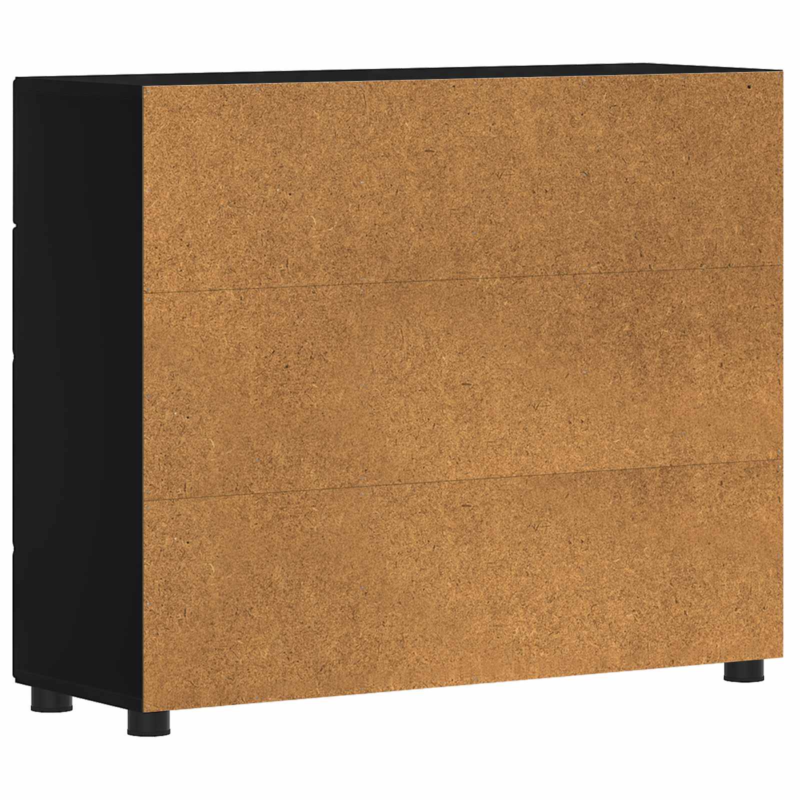 Holzschrank Schwarz Holzwerkstoff
