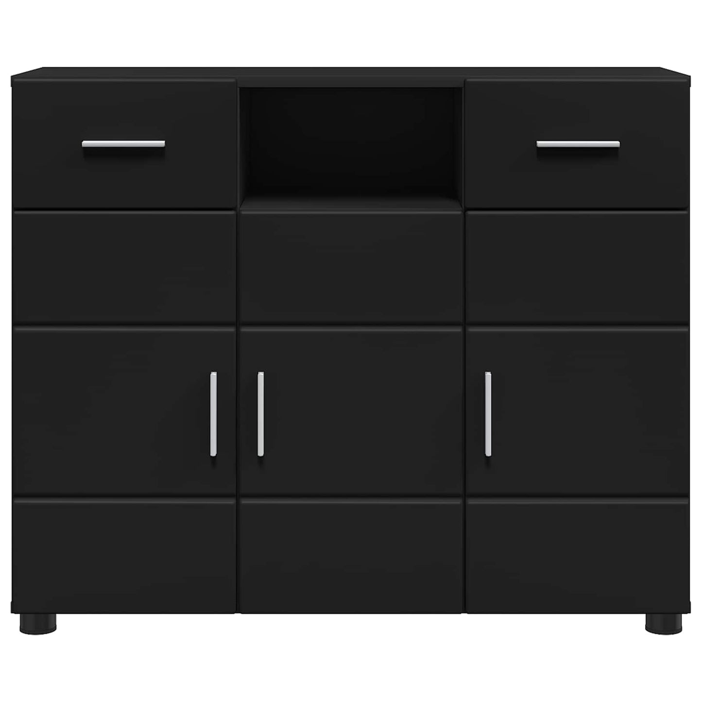 Holzschrank Schwarz Holzwerkstoff