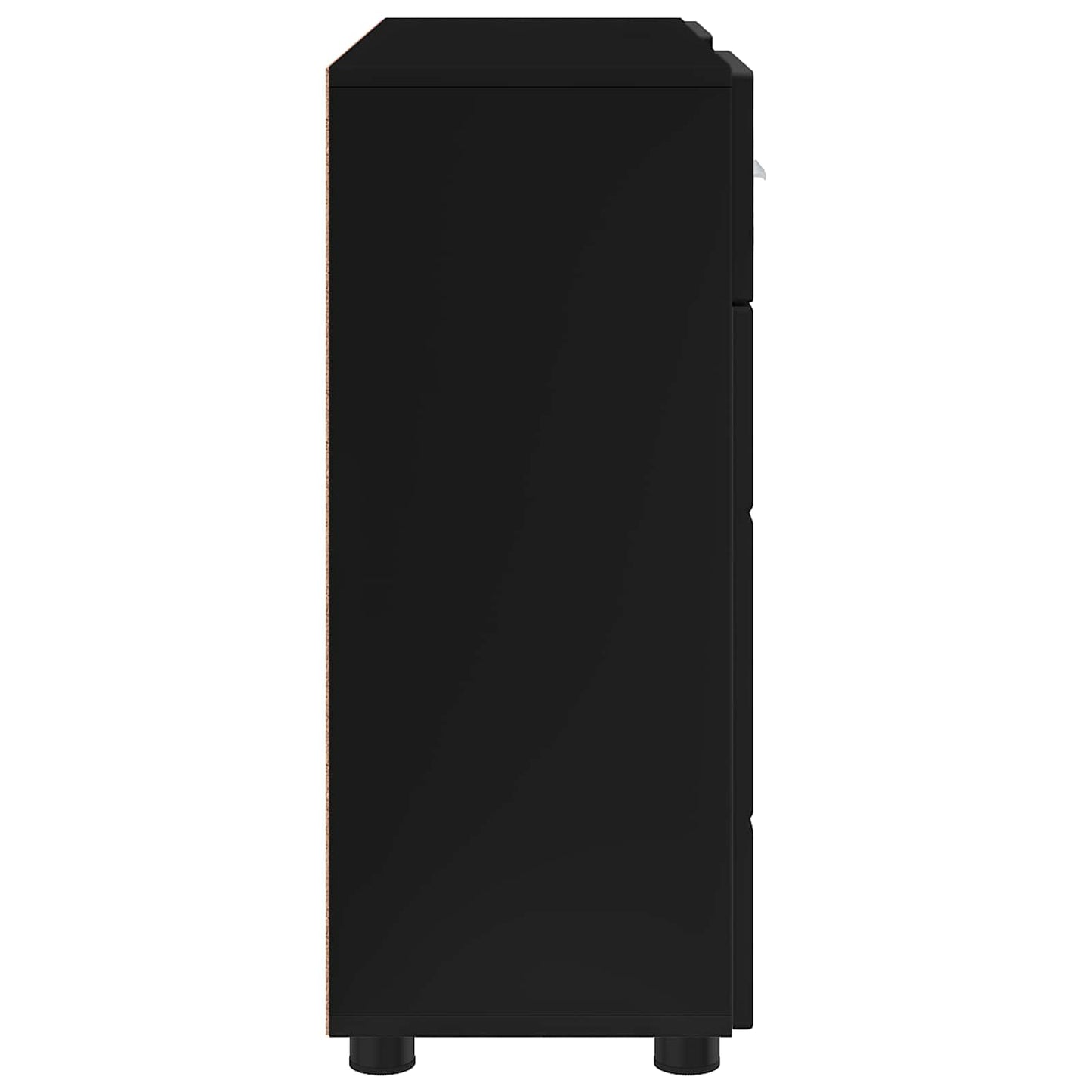 Holzschrank Schwarz Holzwerkstoff