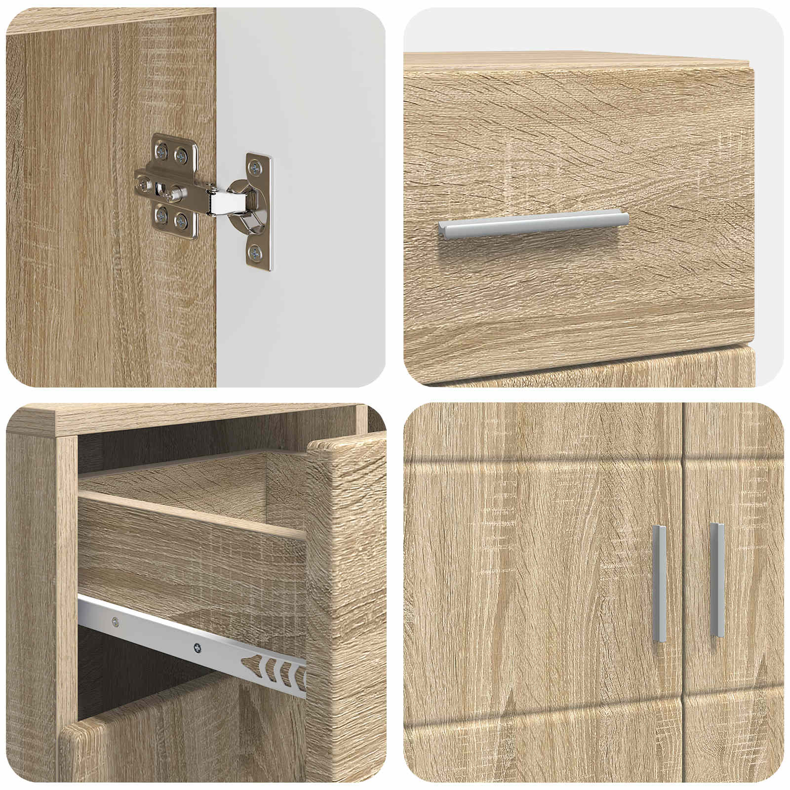Holzschrank Sonoma-Eiche Holzwerkstoff