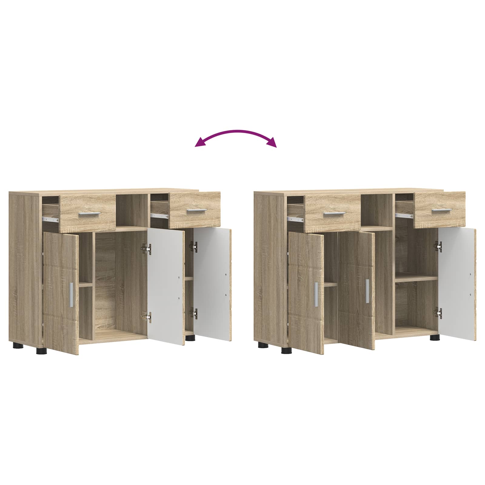 Holzschrank Sonoma-Eiche Holzwerkstoff