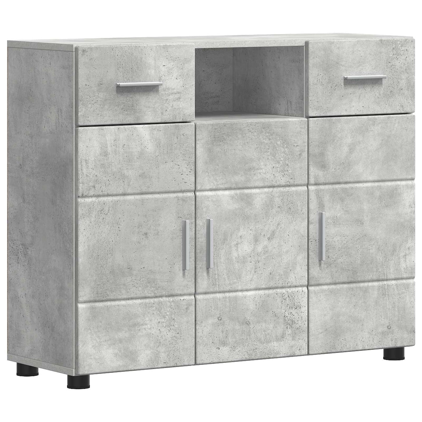 Holzschrank Beton Grau Holzwerkstoff