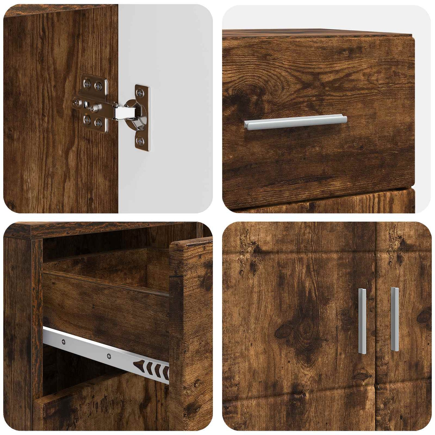 Holzschrank Geräucherte Eiche Holzwerkstoff