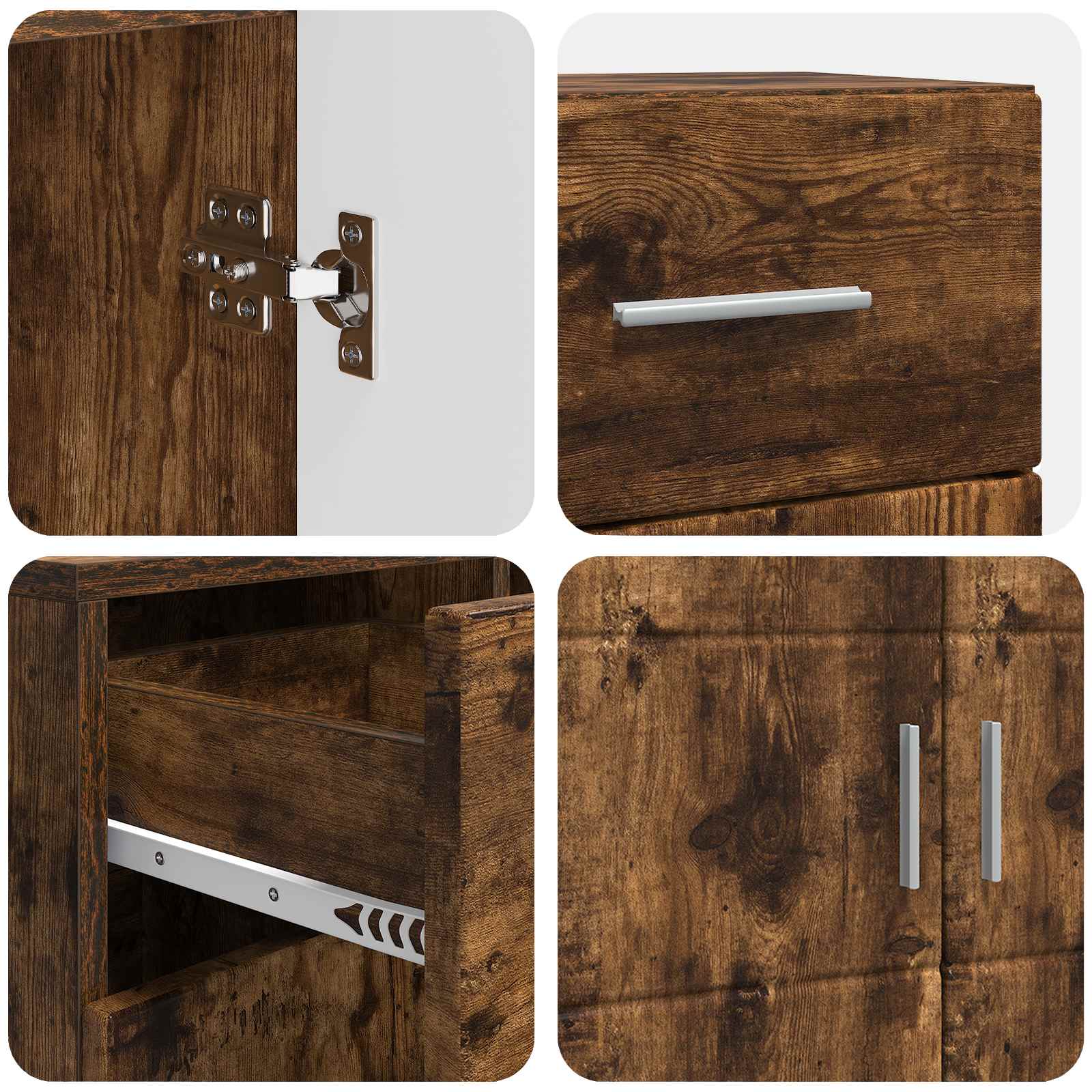 Holzschrank Geräucherte Eiche Holzwerkstoff