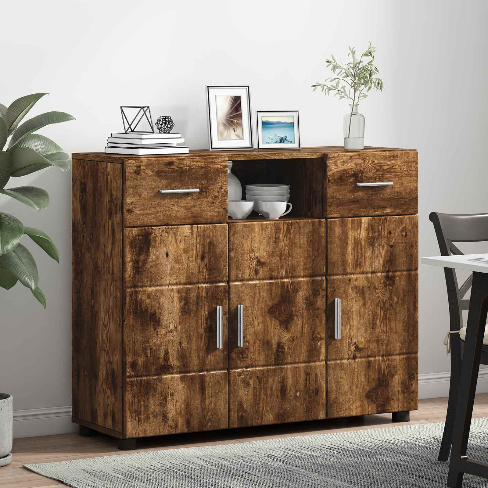 Holzschrank Geräucherte Eiche Holzwerkstoff