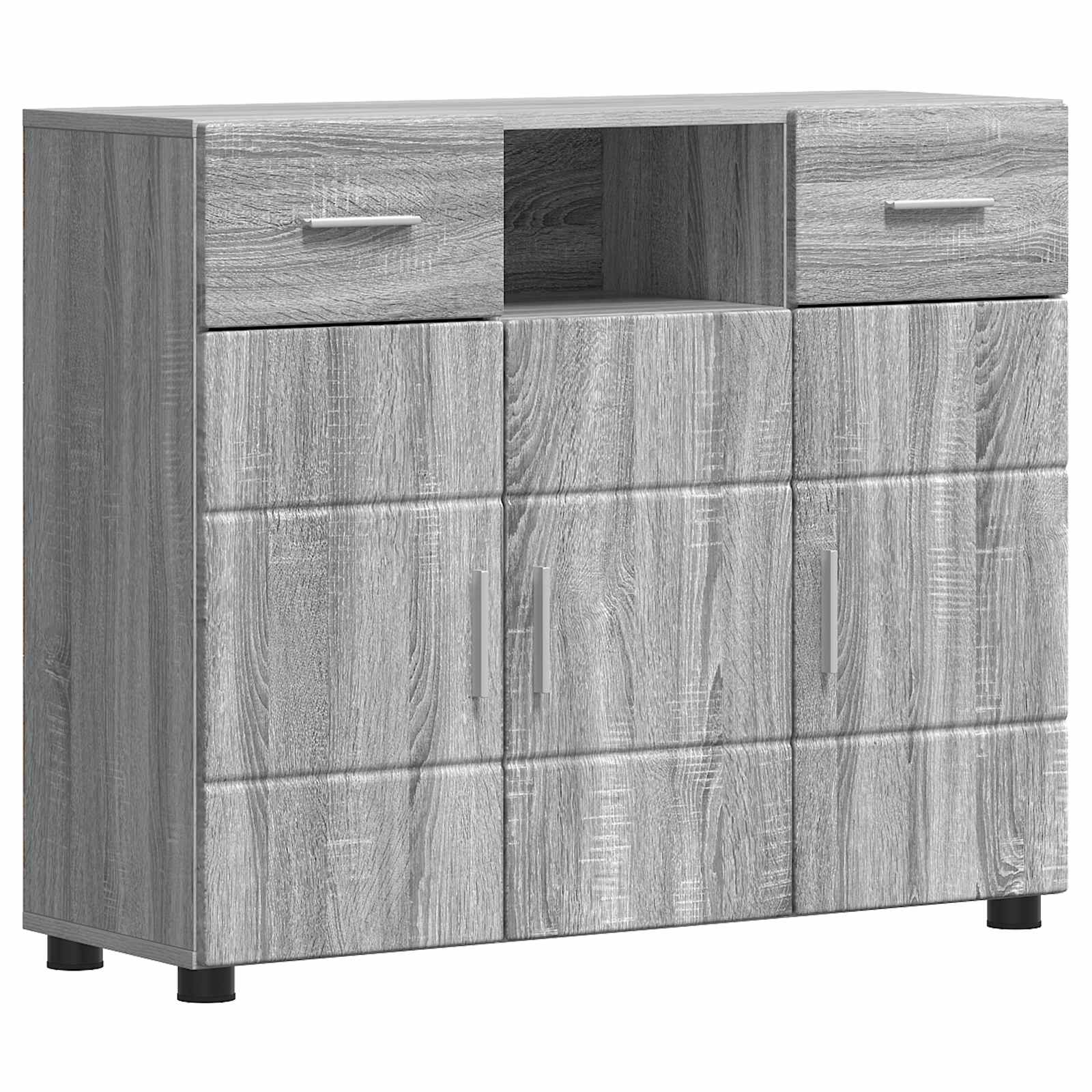 Holzschrank Graues Sonoma Holzwerkstoff
