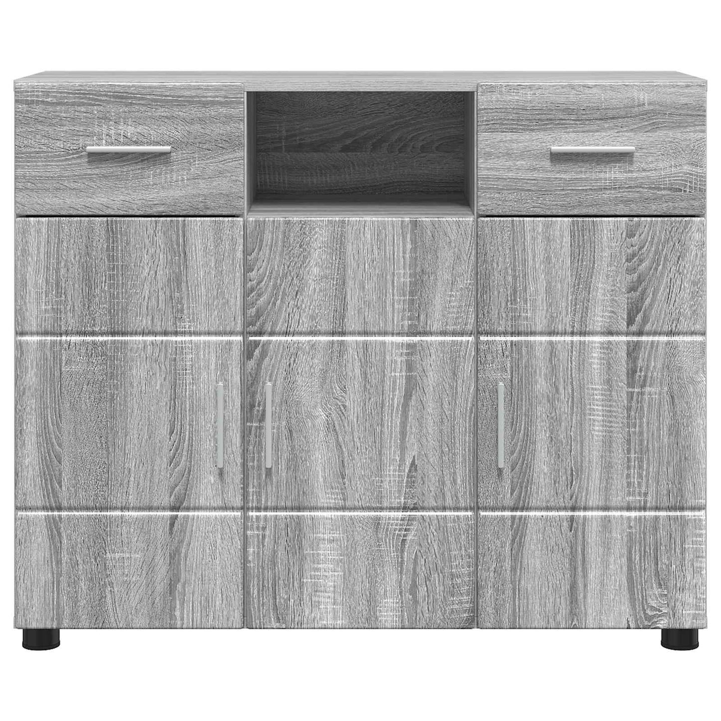 Holzschrank Graues Sonoma Holzwerkstoff