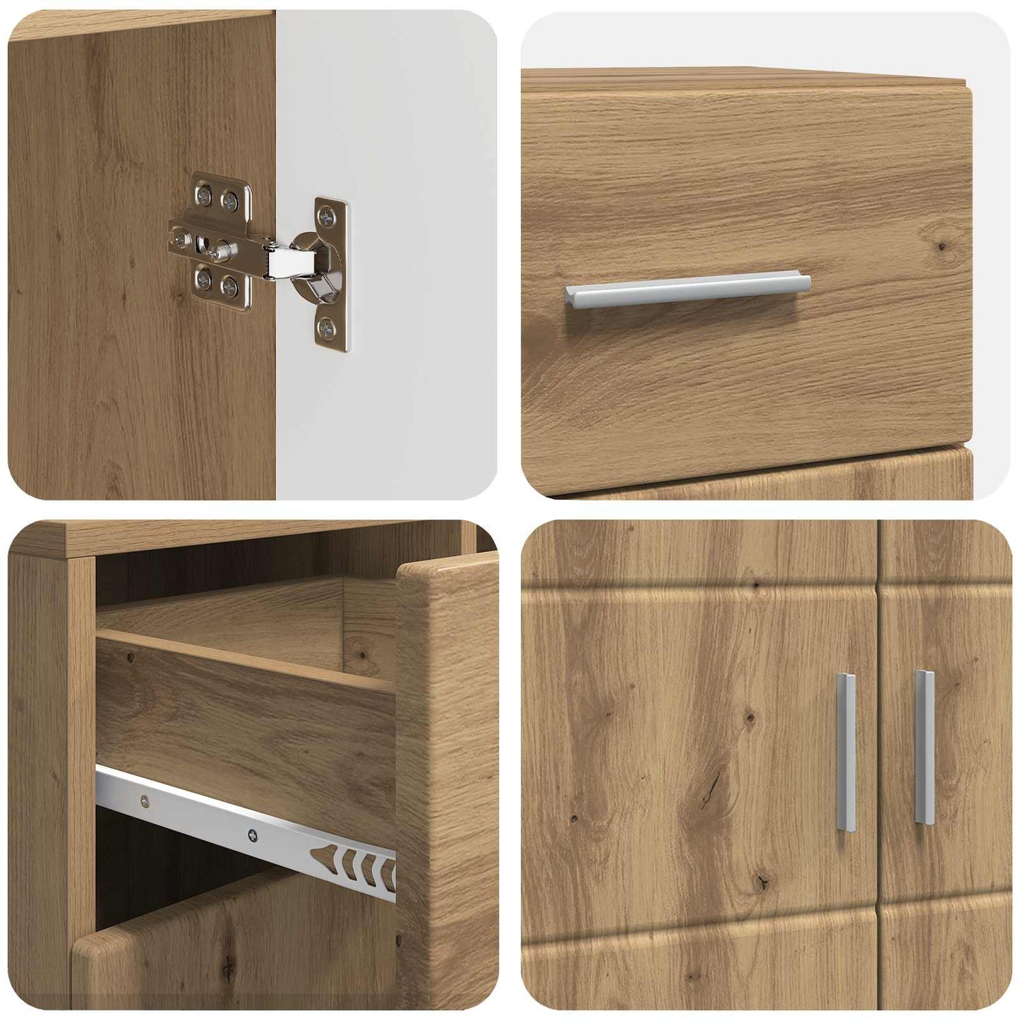 Holzschrank Artisan-Eiche Holzwerkstoff