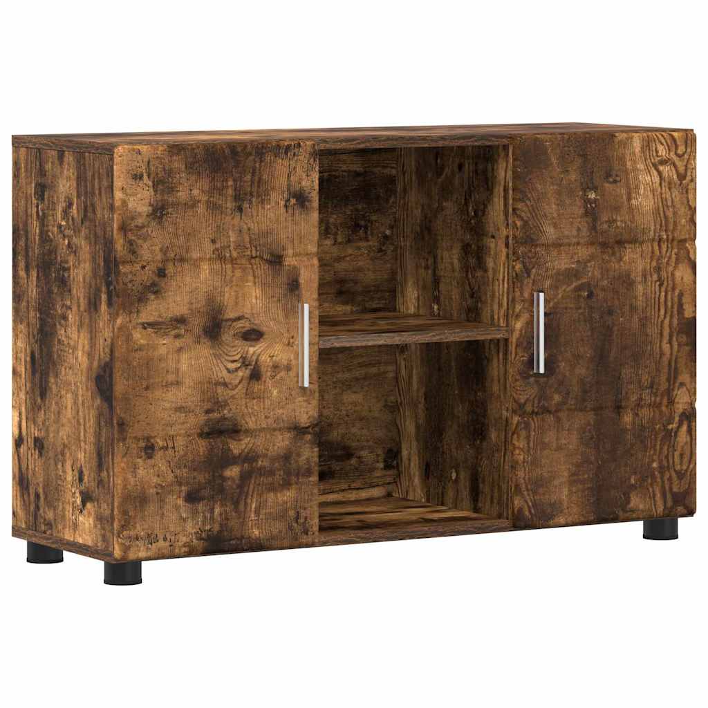Sideboard FLORIN 88,5 x 30,5 x 55,5 cm Geräucherte Eiche