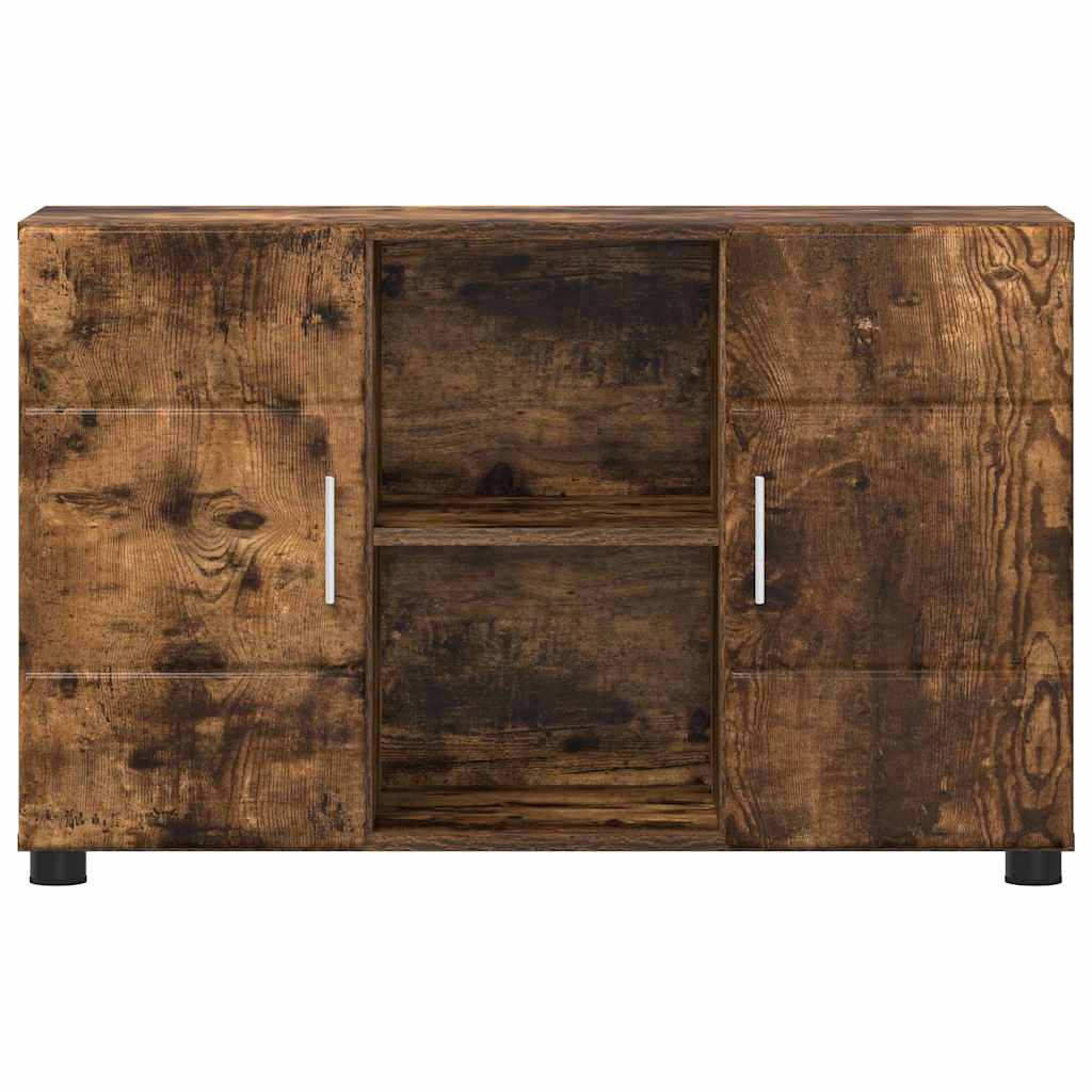 Sideboard FLORIN 88,5 x 30,5 x 55,5 cm Geräucherte Eiche