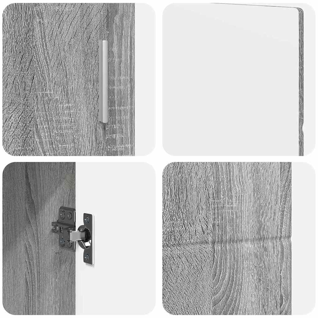 Sideboard FLORIN 88,5 x 30,5 x 55,5 cm Graues Sonoma