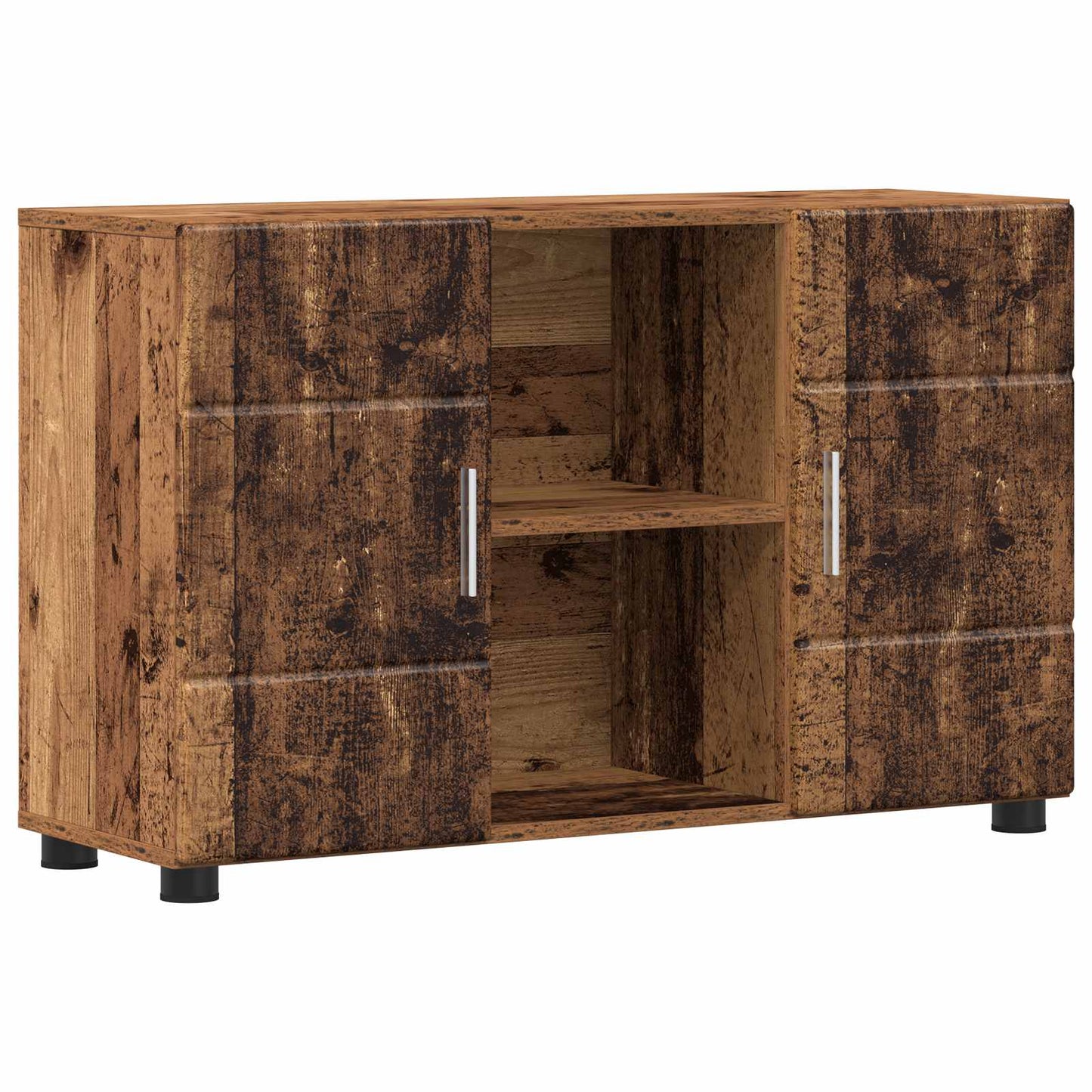 Sideboard FLORIN 88,5 x 30,5 x 55,5 cm Altholz Holzwerkstoff
