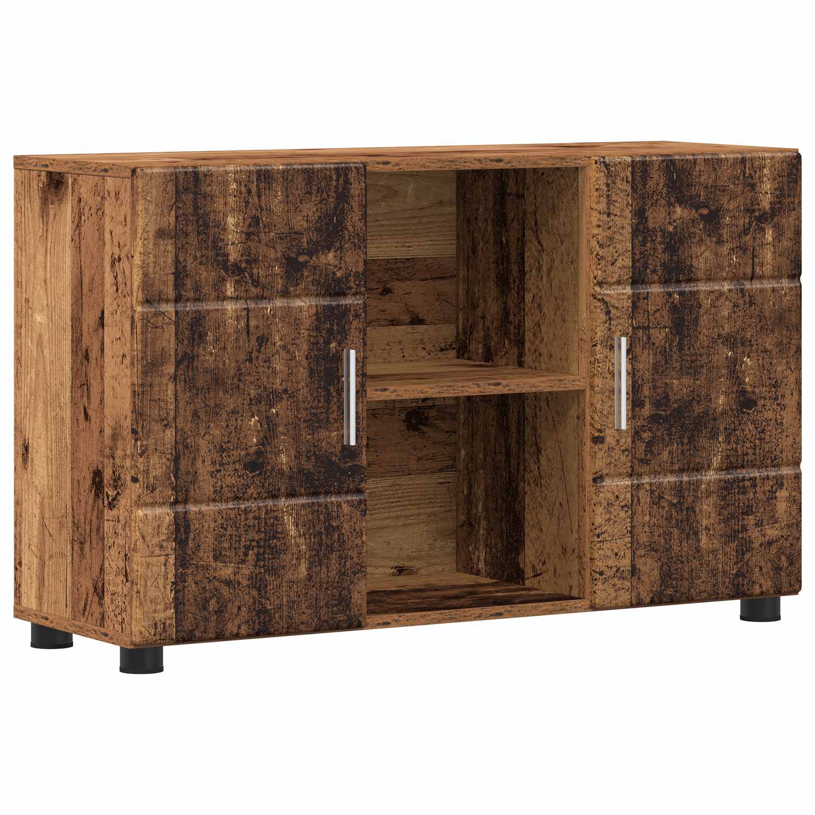 Sideboard FLORIN 88,5 x 30,5 x 55,5 cm Altholz Holzwerkstoff