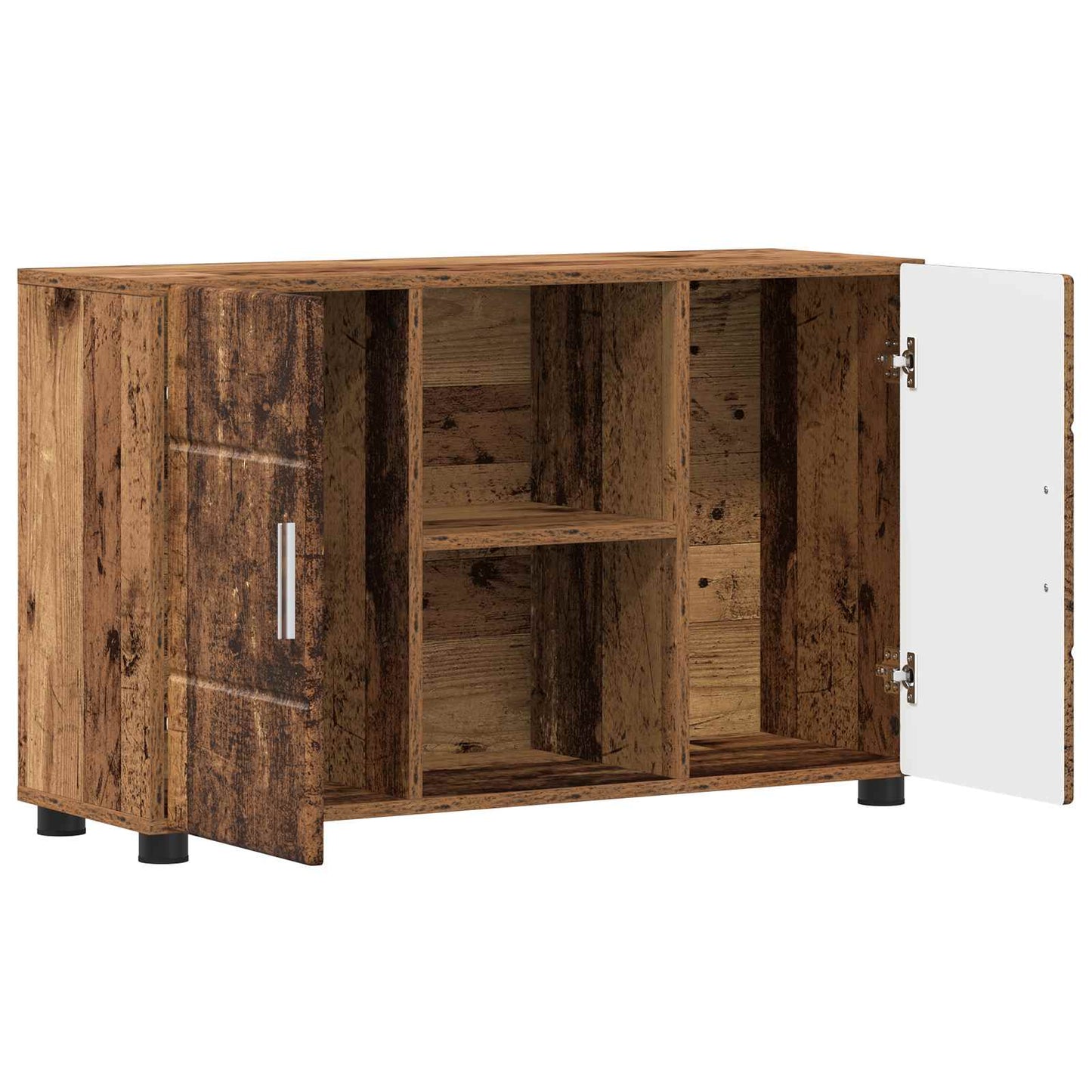 Sideboard FLORIN 88,5 x 30,5 x 55,5 cm Altholz Holzwerkstoff