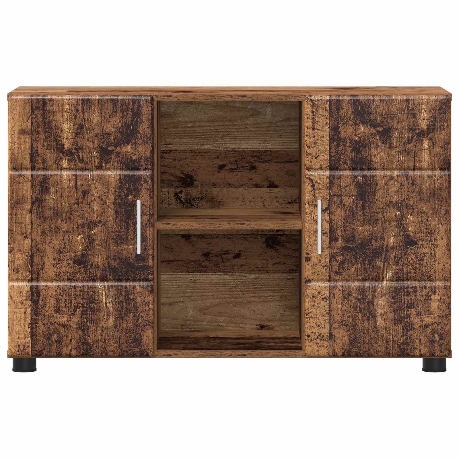 Sideboard FLORIN 88,5 x 30,5 x 55,5 cm Altholz Holzwerkstoff