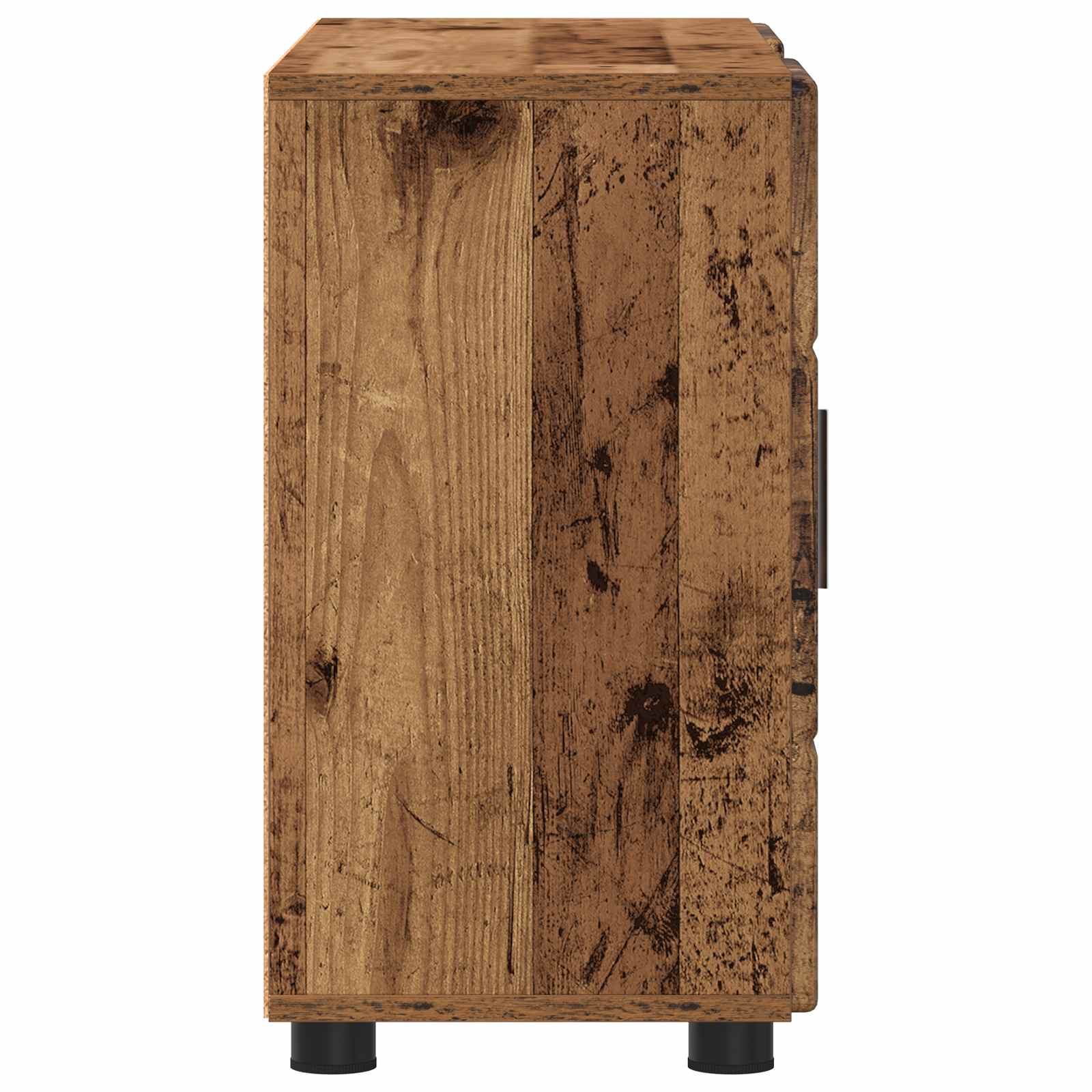 Sideboard FLORIN 88,5 x 30,5 x 55,5 cm Altholz Holzwerkstoff