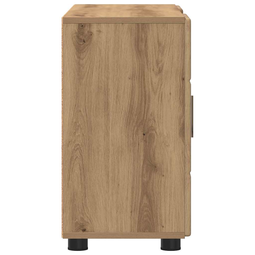 Sideboard FLORIN 88,5 x 30,5 x 55,5 cm Artisan-Eiche