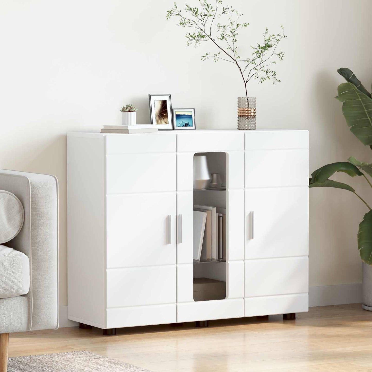 Holzschrank Weiß Holzwerkstoff
