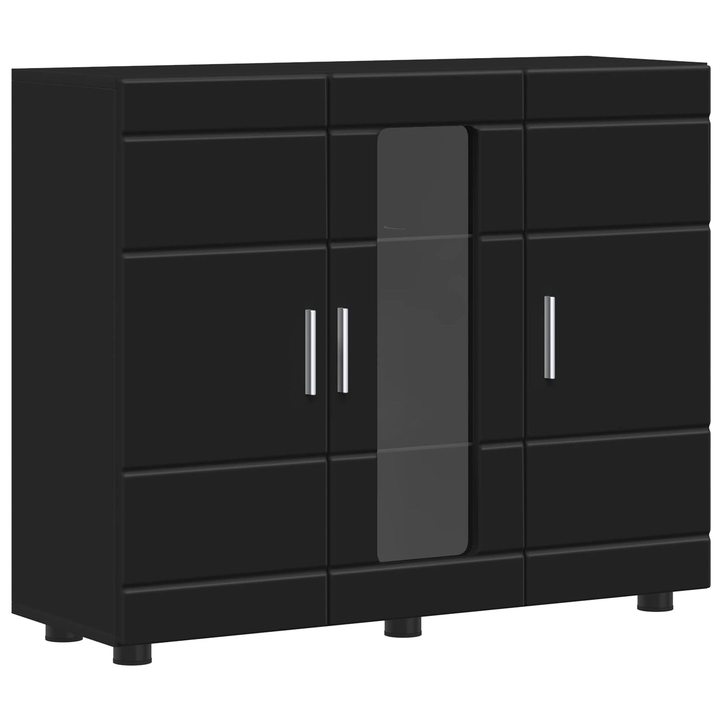 Holzschrank Schwarz Holzwerkstoff