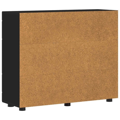 Holzschrank Schwarz Holzwerkstoff