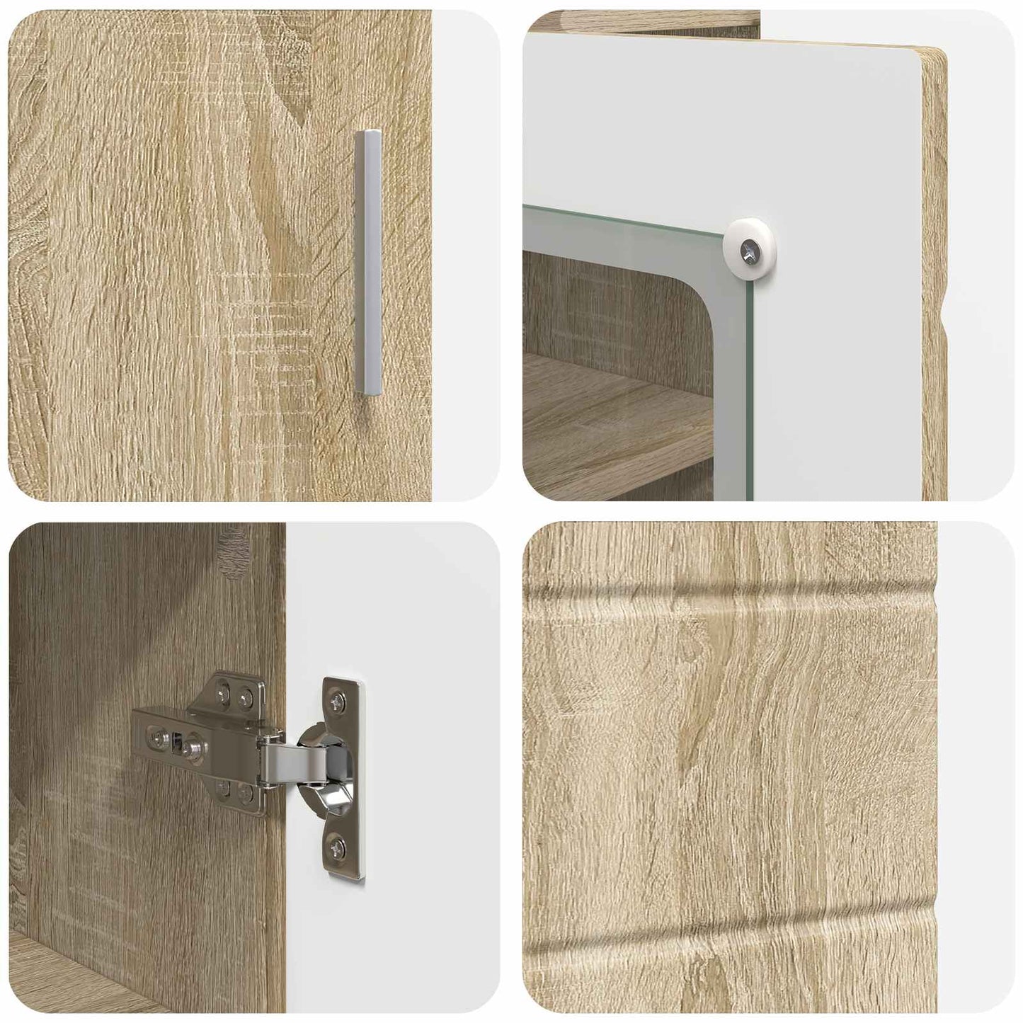 Holzschrank Sonoma-Eiche Holzwerkstoff