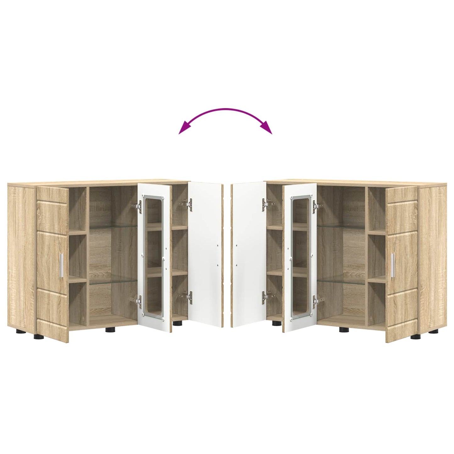 Holzschrank Sonoma-Eiche Holzwerkstoff