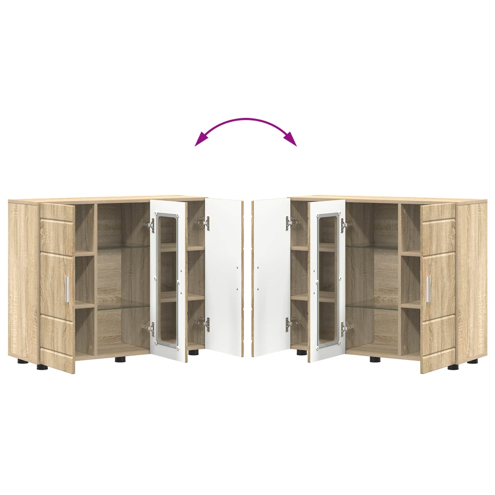 Holzschrank Sonoma-Eiche Holzwerkstoff