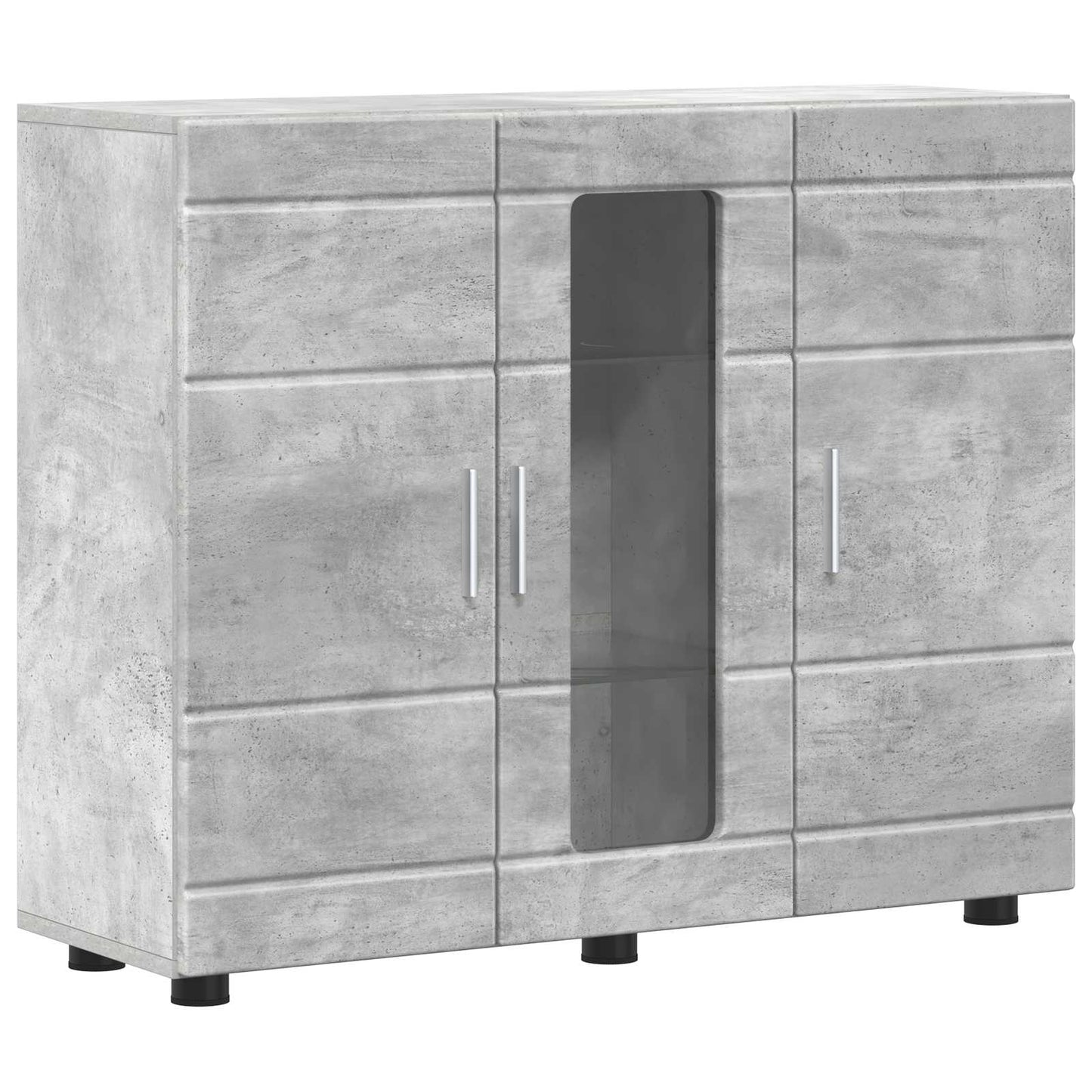 Holzschrank Beton Grau Holzwerkstoff
