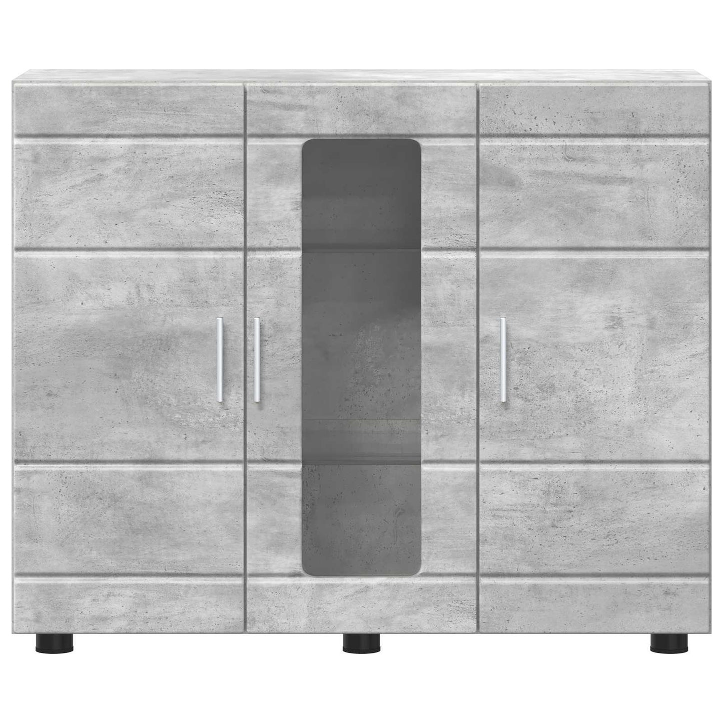 Holzschrank Beton Grau Holzwerkstoff