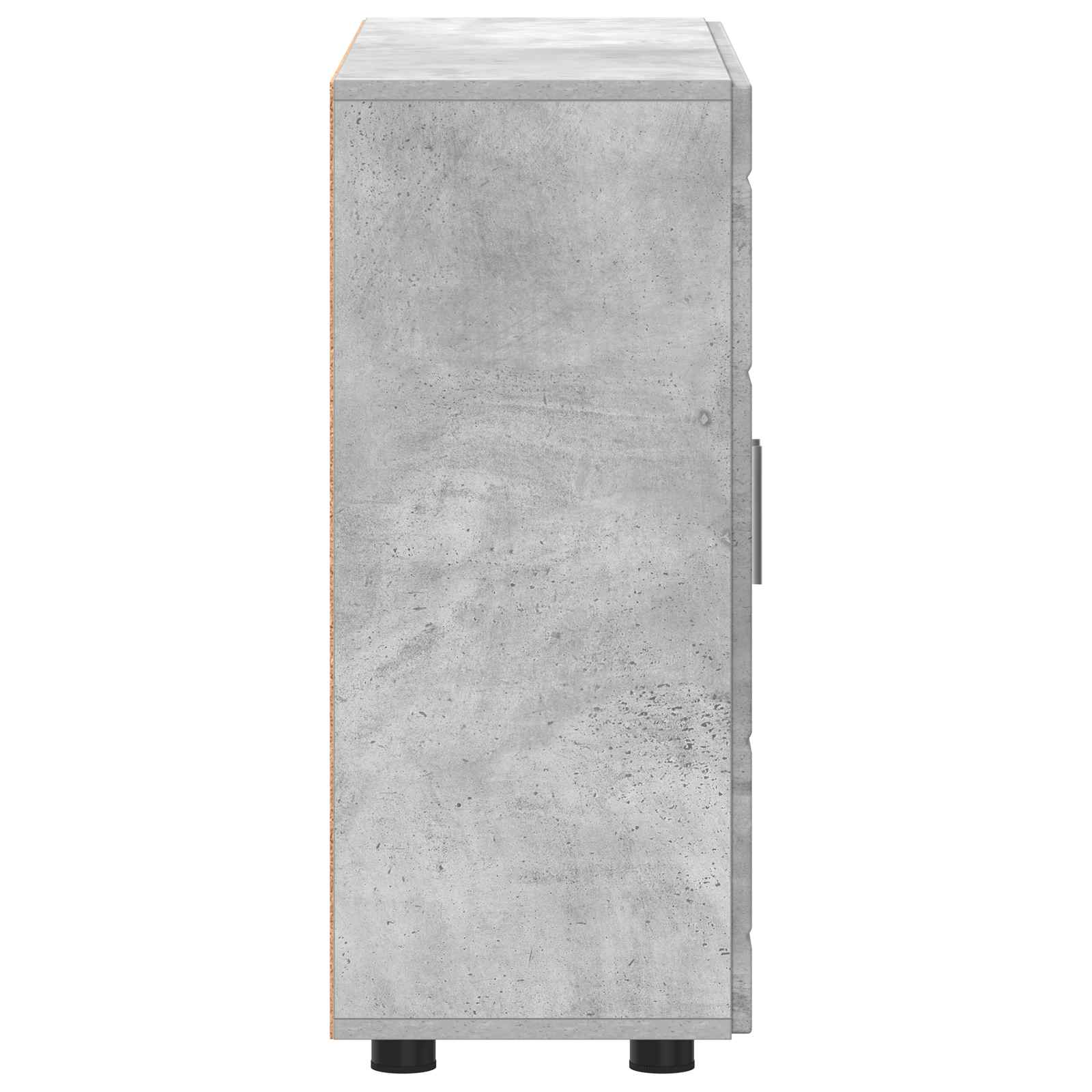 Holzschrank Beton Grau Holzwerkstoff