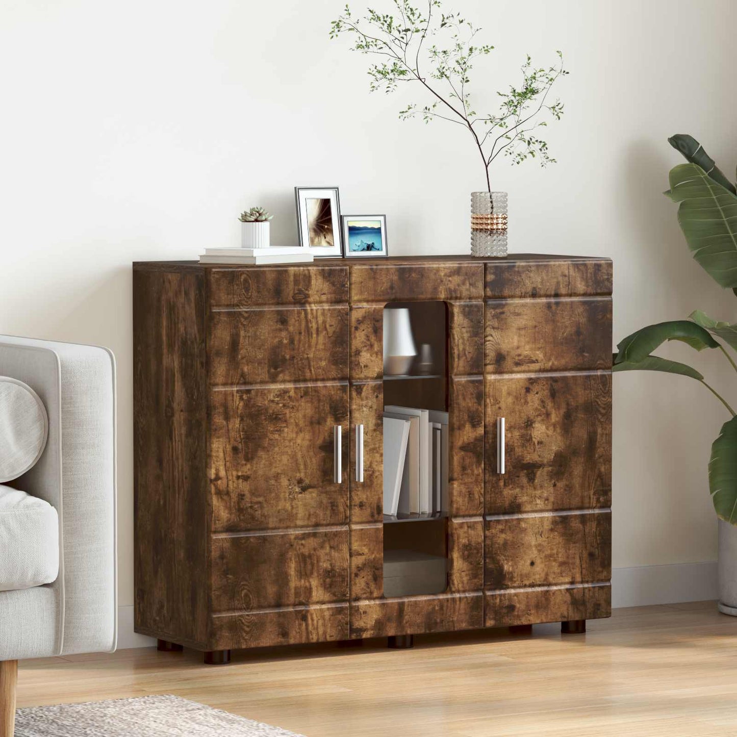 Holzschrank Geräucherte Eiche Holzwerkstoff