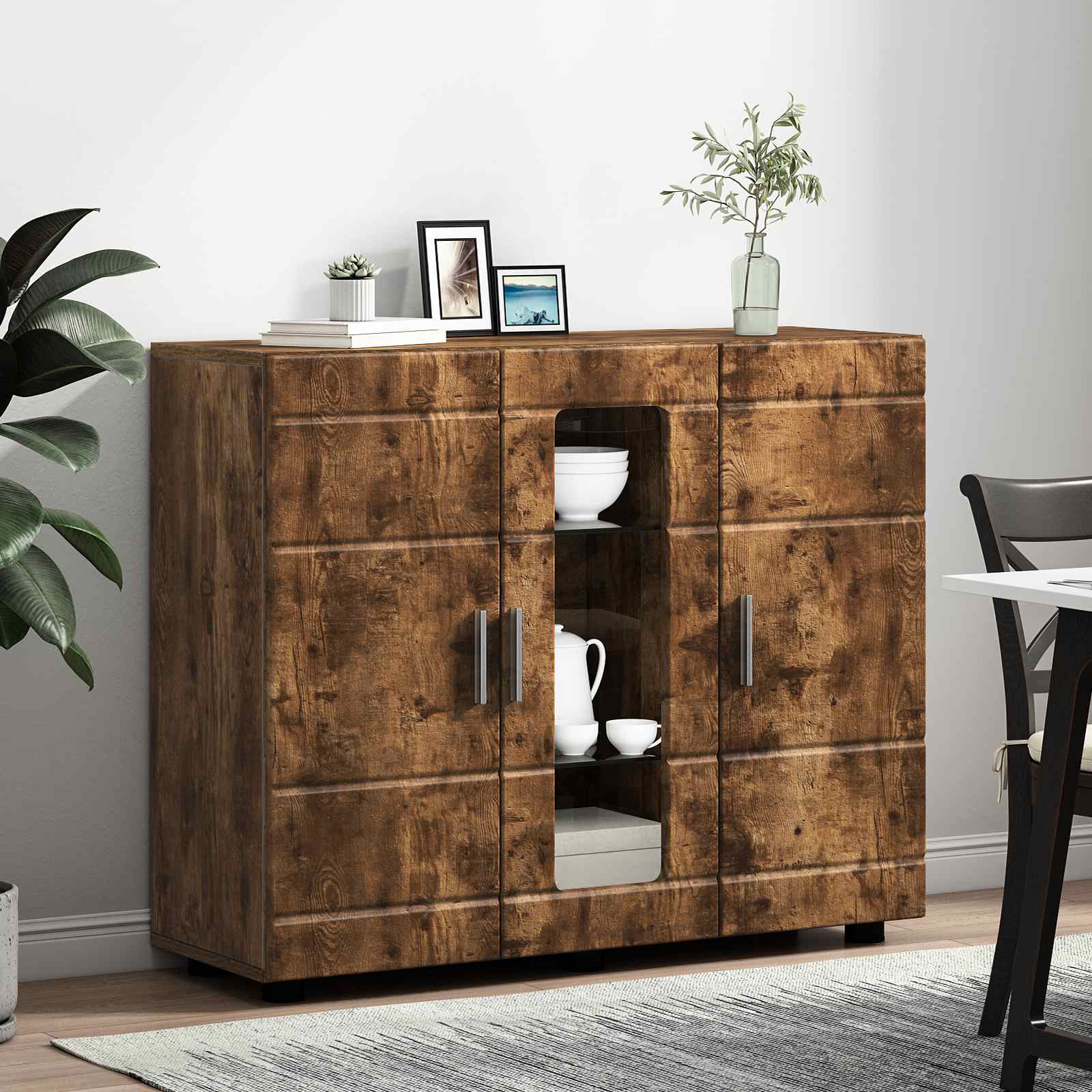 Holzschrank Geräucherte Eiche Holzwerkstoff