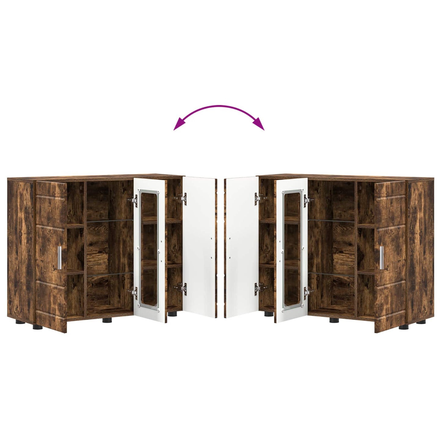 Holzschrank Geräucherte Eiche Holzwerkstoff
