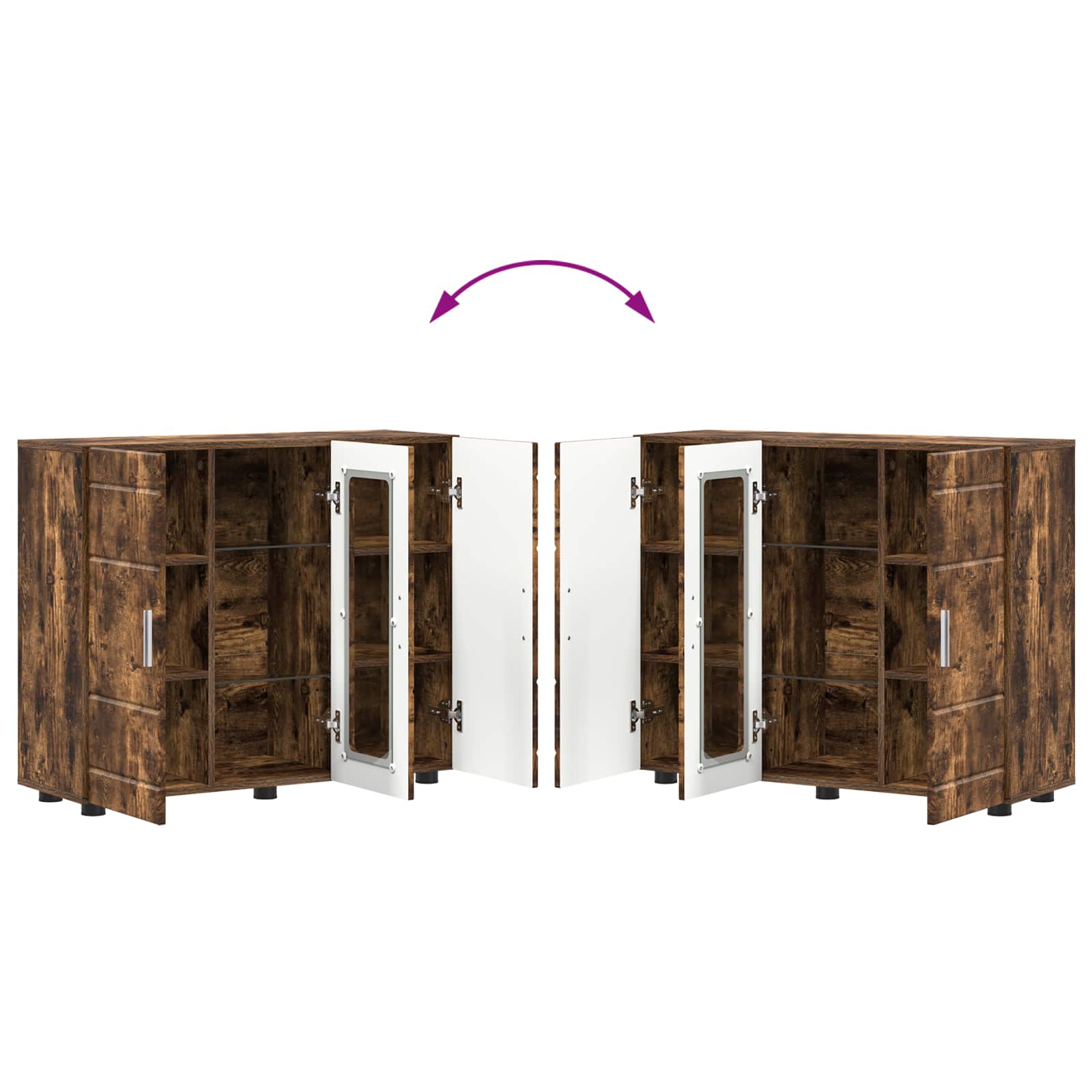 Holzschrank Geräucherte Eiche Holzwerkstoff
