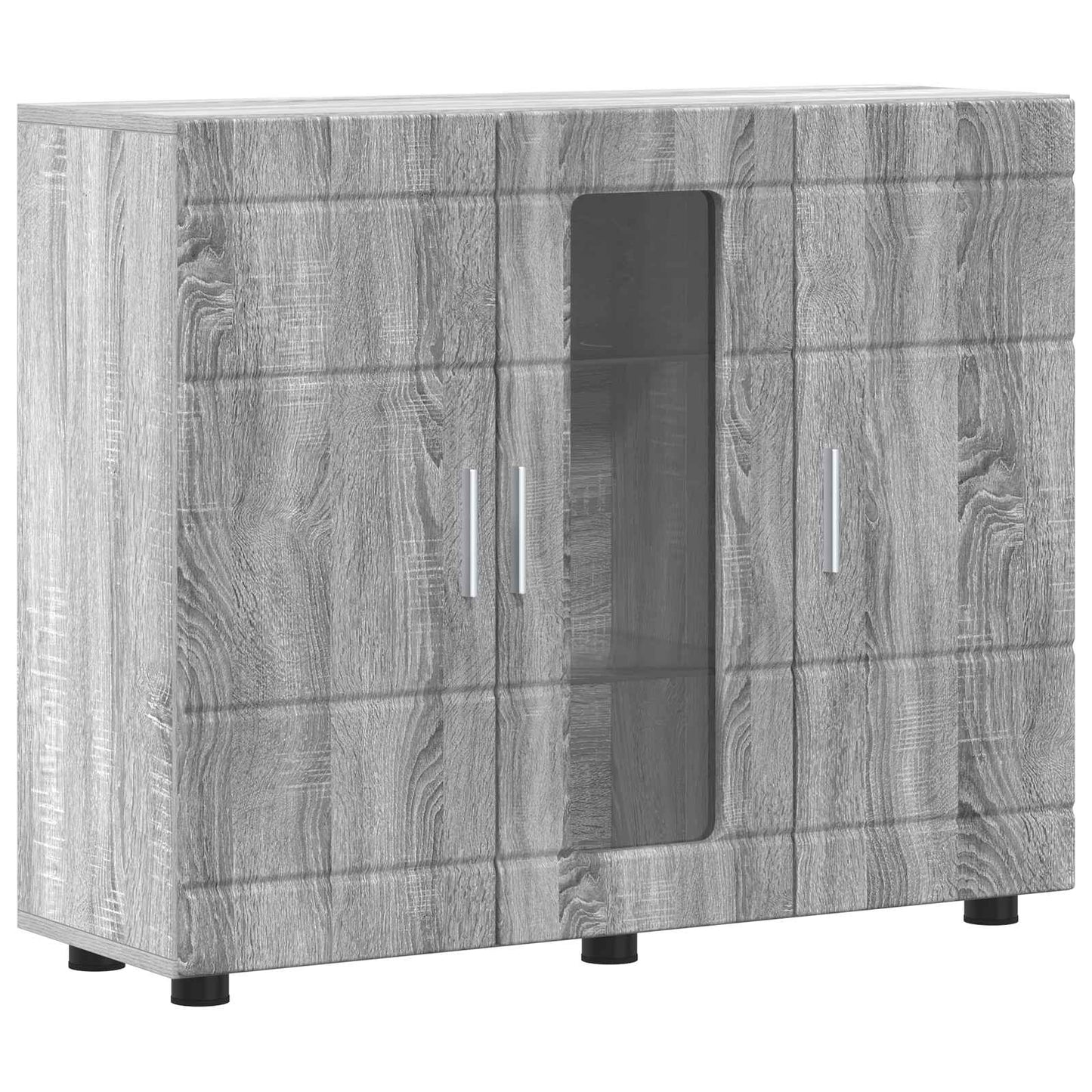 Holzschrank Graues Sonoma Holzwerkstoff