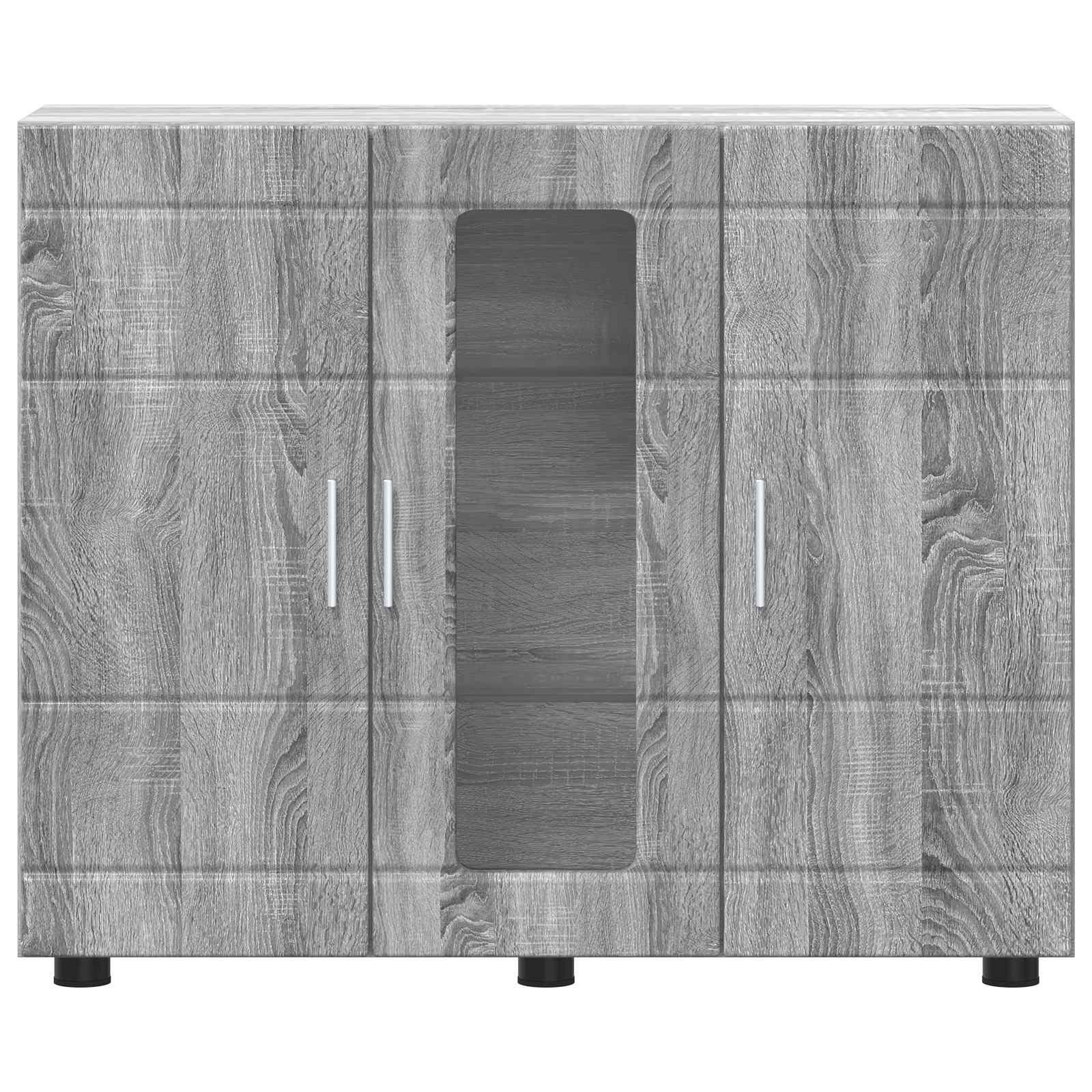 Holzschrank Graues Sonoma Holzwerkstoff