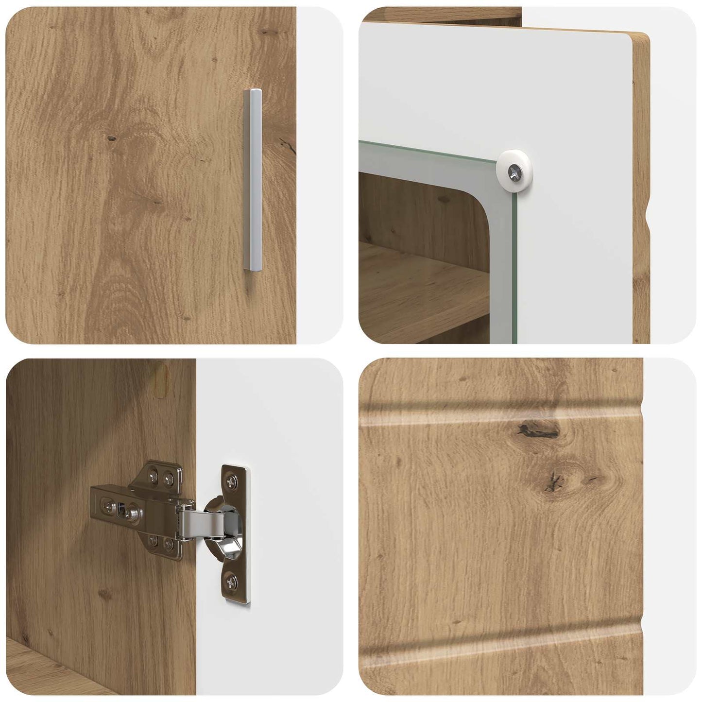 Holzschrank Artisan-Eiche Holzwerkstoff