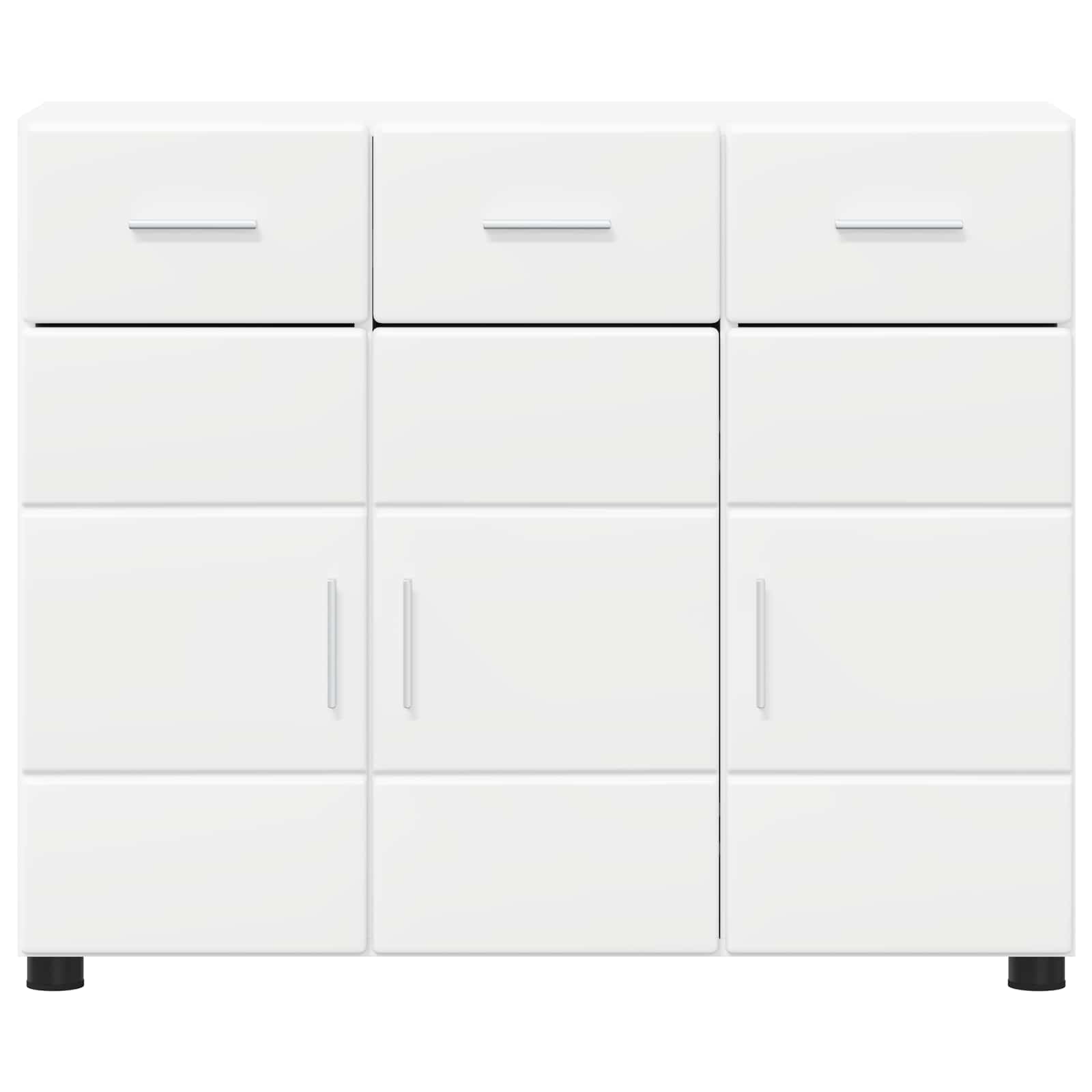 Sideboard FLORIN 88,5 x 30,5 x 73 cm Weiß Holzwerkstoff