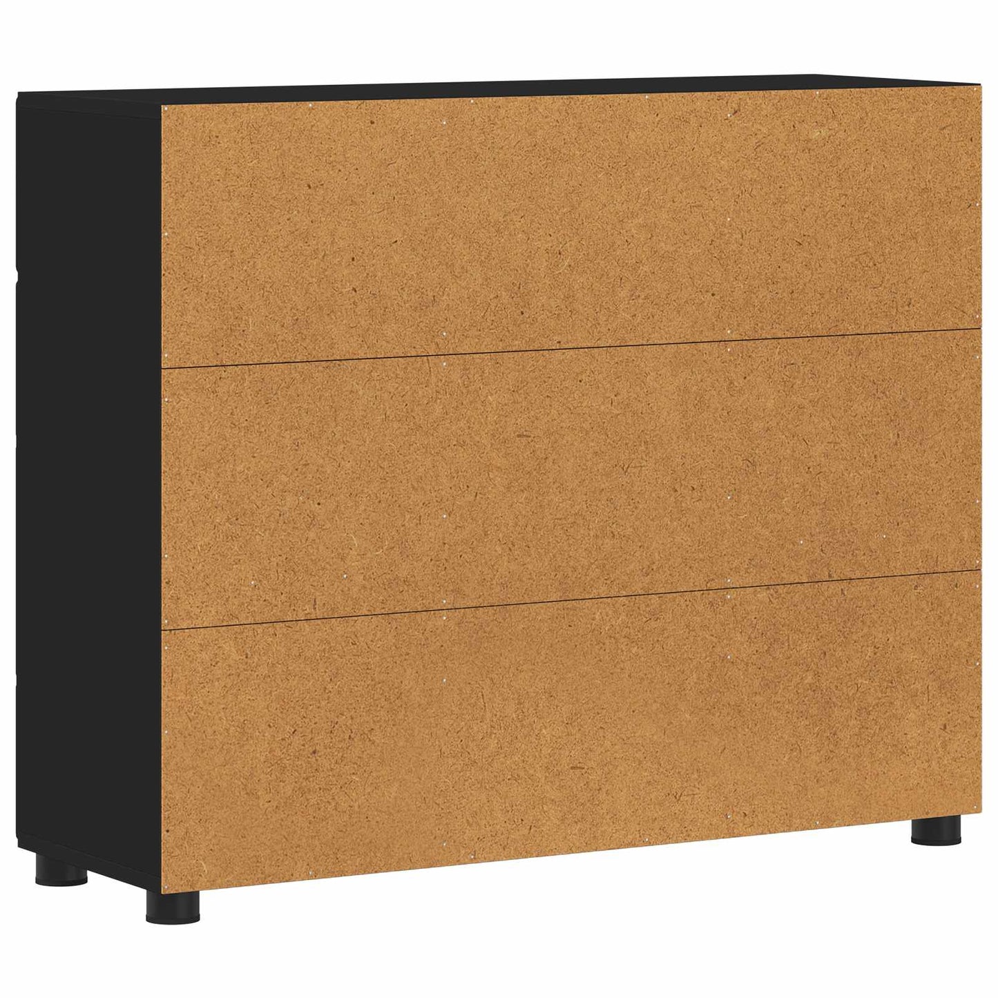 Sideboard FLORIN 88,5 x 30,5 x 73 cm Schwarz Holzwerkstoff