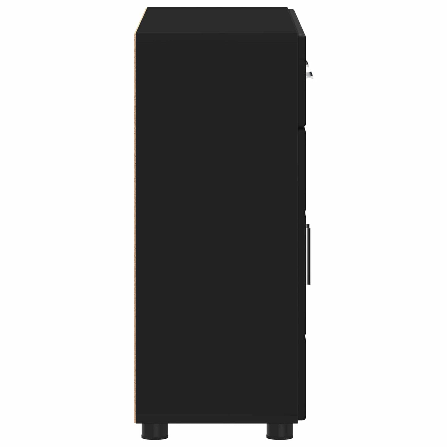 Sideboard FLORIN 88,5 x 30,5 x 73 cm Schwarz Holzwerkstoff