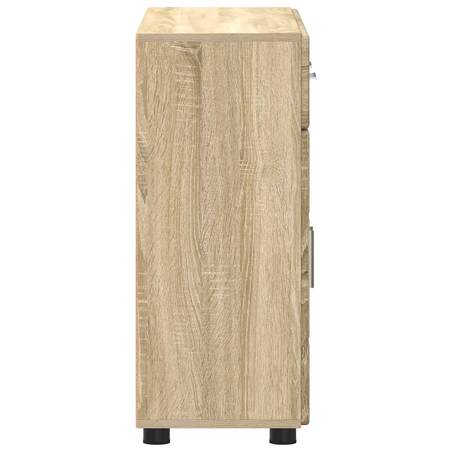 Sideboard FLORIN 88,5 x 30,5 x 73 cm Sonoma-Eiche Holzwerkstoff
