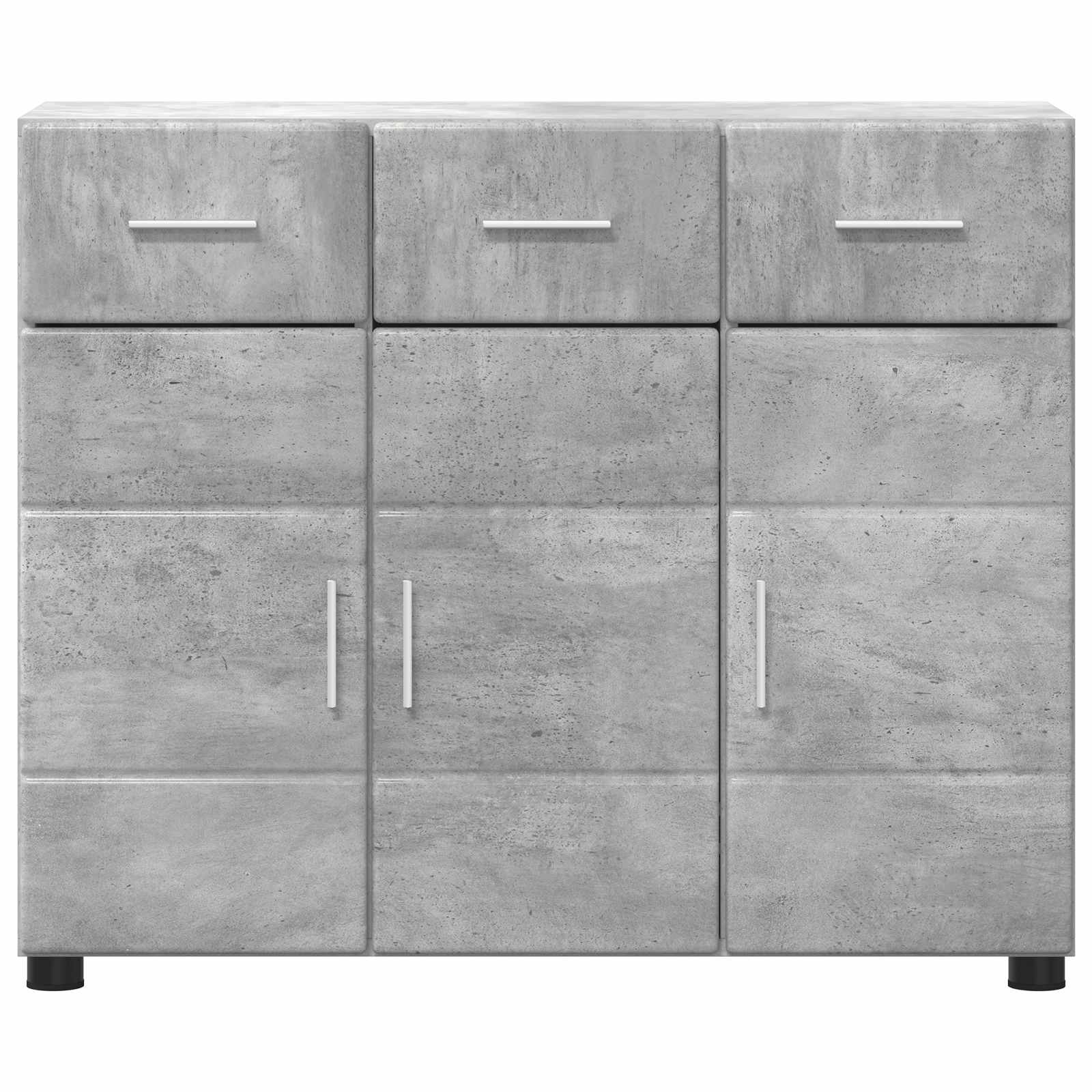 Sideboard FLORIN 88,5 x 30,5 x 73 cm Beton Grau Holzwerkstoff