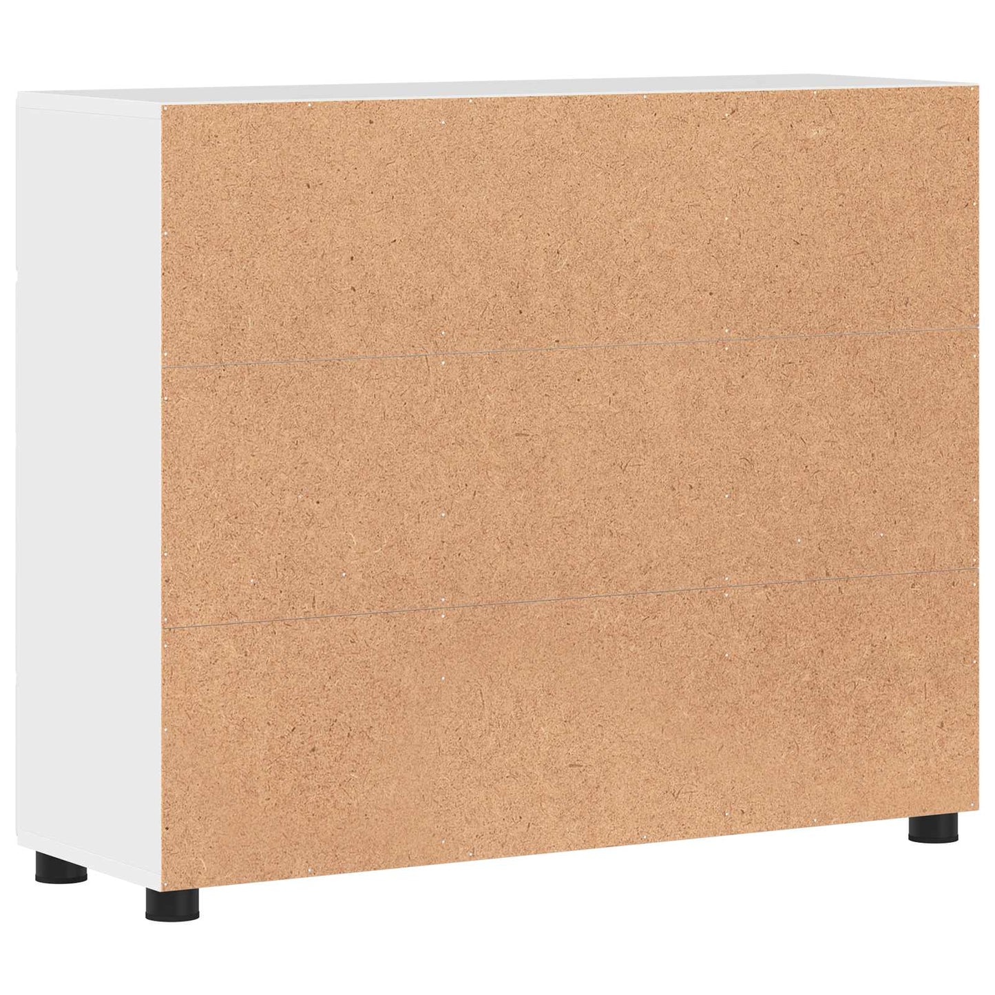 Sideboard FLORIN 88,5 x 30,5 x 73 cm Hochglanz Weiß